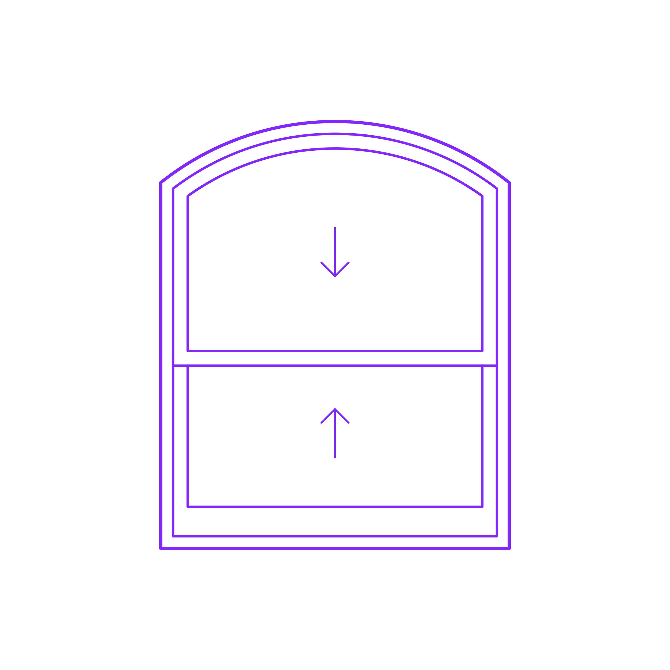 Buildings Double Hung Windows Arch Head Outline Svg File Free Vectors